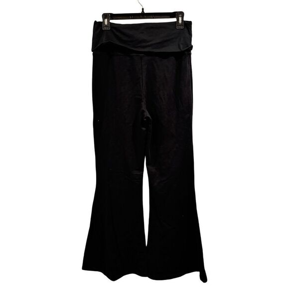Aerie Superflare Foldover Black Leggings Size L NWOT - Picture 3 of 5